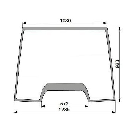 Vitre avant supérieure UNIVERSEL 134671098N