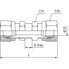 Liaison de cloison UNIVERSEL BHCR8