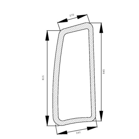 Vitre latérale fixe UNIVERSEL D7784