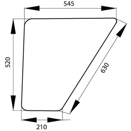 Vitre de porte UNIVERSEL 178810111140N