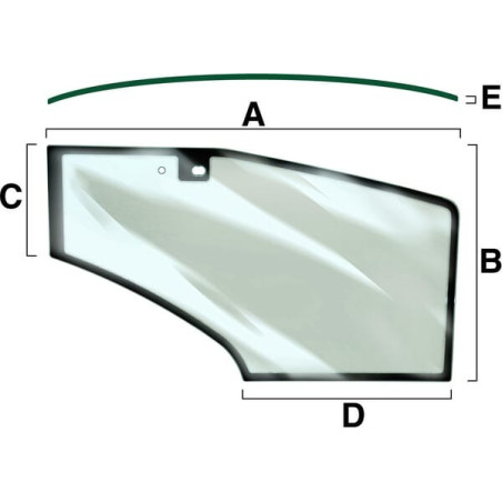 Vitre de porte droite VAPORMATIC VPM7346