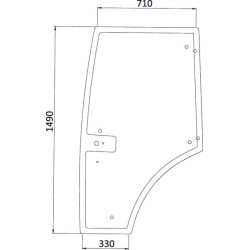 Vitre de porte UNIVERSEL 7700073325N