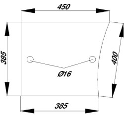 Vitre de porte UNIVERSEL D8055