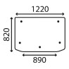 Lunette arrière UNIVERSEL D7516