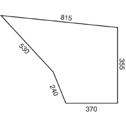 Vitre de porte UNIVERSEL D7703