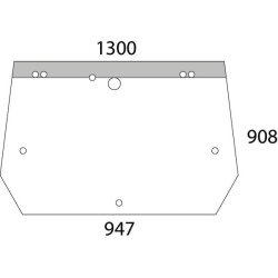 Vitre arrière UNIVERSEL D6859
