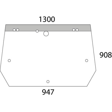 Vitre arrière UNIVERSEL D6859