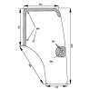 Vitre de porte UNIVERSEL D6864