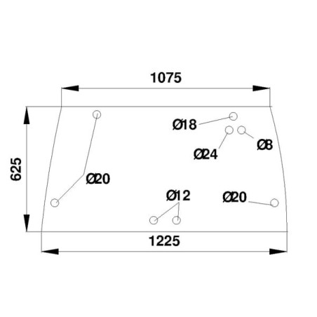 Lunette arrière UNIVERSEL D7081