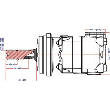 Moteur DANFOSS OMT160151B3018