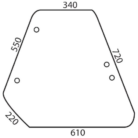 Vitre latérale UNIVERSEL D9012