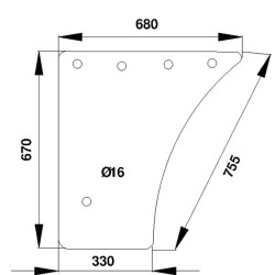 Vitre de porte UNIVERSEL 247811030111N