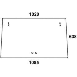 Vitre avant supérieure UNIVERSEL 134471021N
