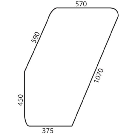 Vitre de porte UNIVERSEL D9004