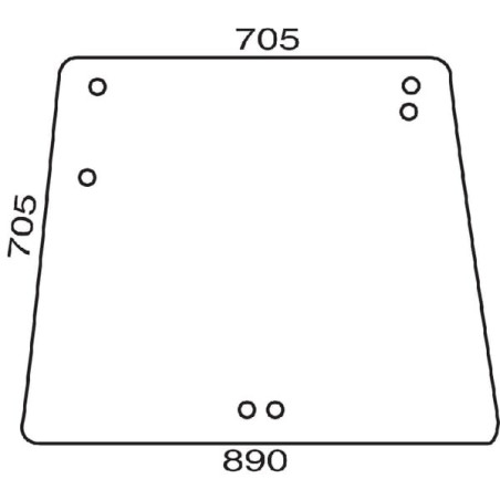 Lunette arrière UNIVERSEL D7761T