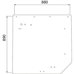 Vitre arrière UNIVERSEL 7700050257N
