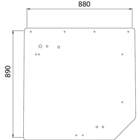 Vitre arrière UNIVERSEL 7700050257N