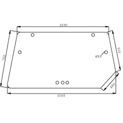 Lunette arrière UNIVERSEL D7747