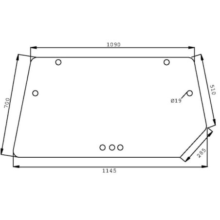 Lunette arrière UNIVERSEL D7747