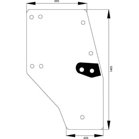 Vitre de porte UNIVERSEL D7730T