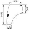 Vitre de porte gauche UNIVERSEL 4218159M3N