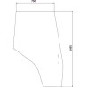 Vitre de porte droite UNIVERSEL 3805642M1N