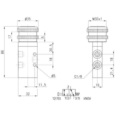 Distributeur CAMOZZI 338896