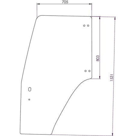 Vitre de porte UNIVERSEL 87302768N