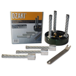 Tëte de désherbage à trois brins métal, diamètre130mm, alésage 20mm UNIVERSEL