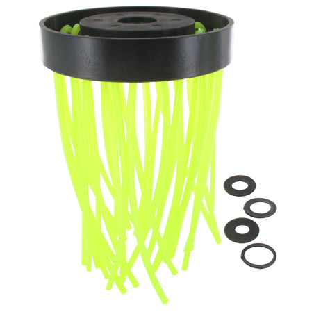 Tête plastique brosse 32 fils nylon, diamètre 120mm UNIVERSEL