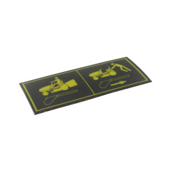 Autocollant de déverrouillage de la transmission STIGA 114370818/0
