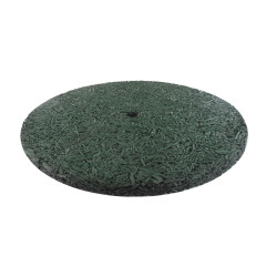 Tapis d'arbre rond en caoutchouc recyclé vers/marron UNIVERSEL 9202543