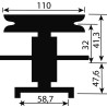 PALIER AYP 136819 - 121622X - 136818 - 105483X - 106037X  HUSQVARNA 532121658 - 532136819