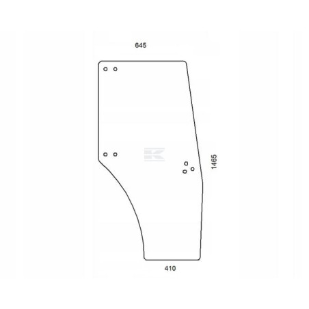 Vitre de porte complète SDF 00098821010