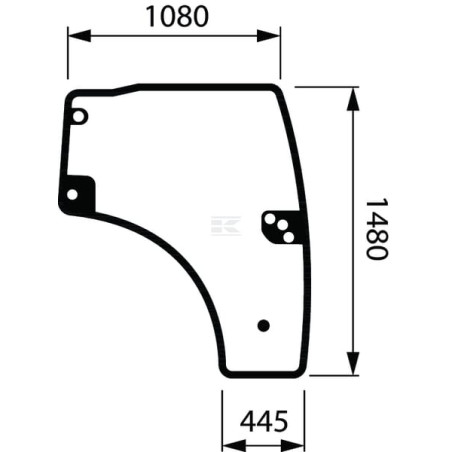 Vitre de porte complète SDF 001619520