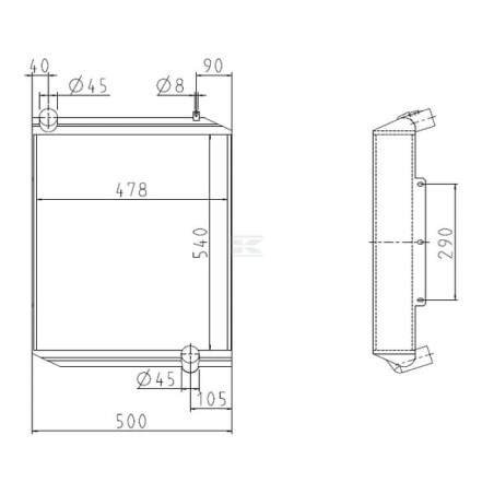 Radiateur UNIVERSEL 001974134N