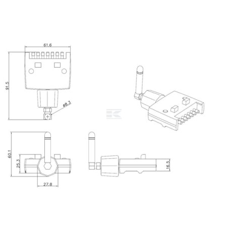Émetteur UNIVERSEL 01543LA600FLP