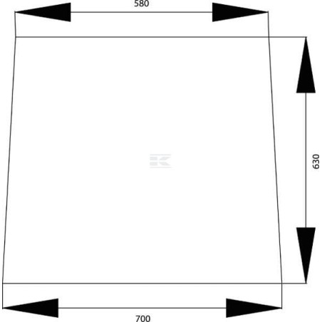 Vitre de porte SDF 04354136