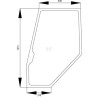 Vitre de porte SDF 04386535