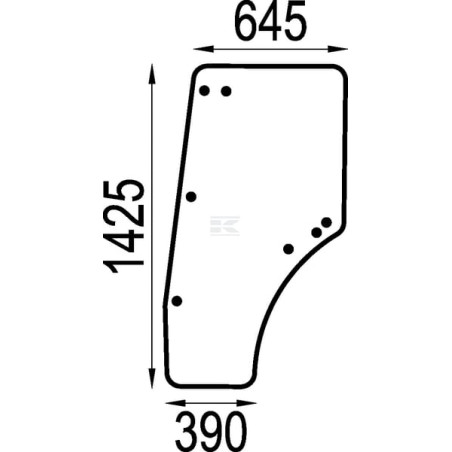 Vitre de porte SDF 046771220