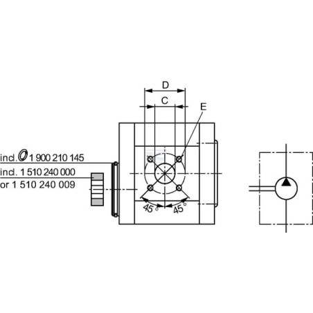 Pompe hydraulique BOSCH REXROTH 0510315305