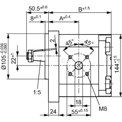 Pompe hydraulique BOSCH REXROTH 0510725444