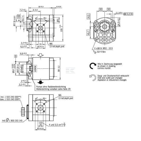 Pompe hydraulique BOSCH REXROTH 0510715307