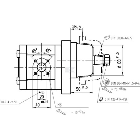 Pompe hydraulique BOSCH REXROTH 0510645003