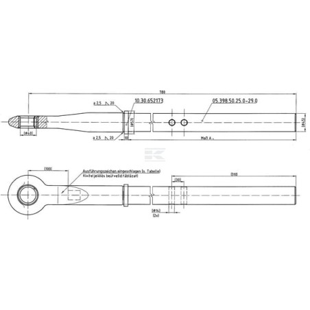 Anneau d'attelage BPW 0539850300