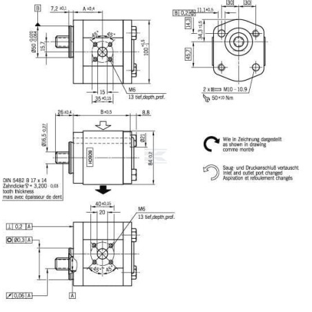 Pompe hydraulique BOSCH REXROTH 0510715313