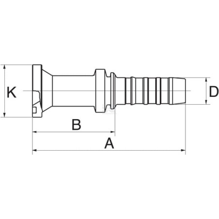 Raccord à sertir GATES 10GS8FLH