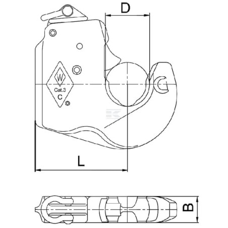 Crochet d'attelage WALTERSCHEID 1208555