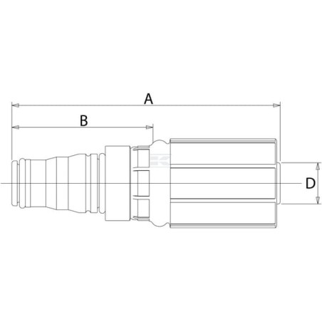 Raccord à sertir GATES 12G12MQLH