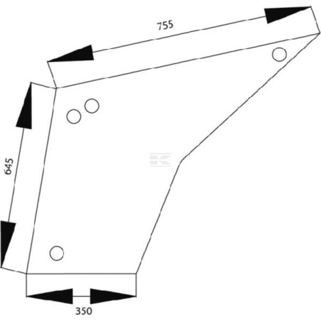 Vitre de porte UNIVERSEL 1332486C1N